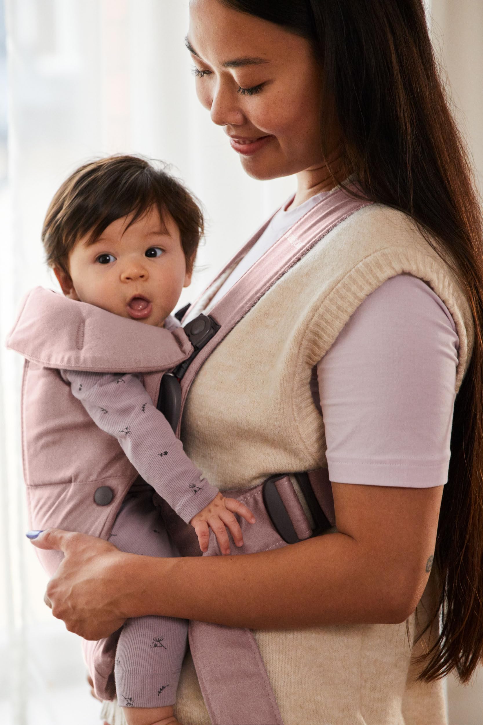 BABYBJÖRN Baby Carrier Mini ダスティーピンク Amazon.com: BabyBjörn Baby Carrier Mini, Dusty Pink, Woven